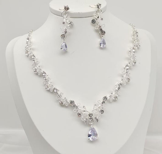 Set Alloy zircon Silver plate