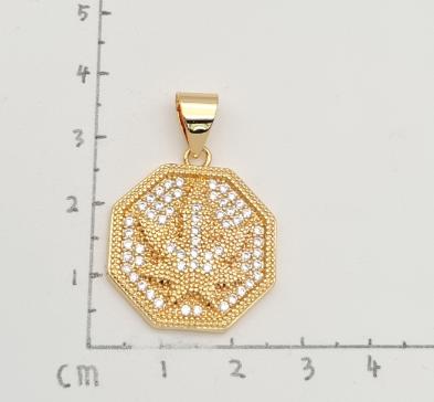 Colgante Gold Plated 18k. with zircon