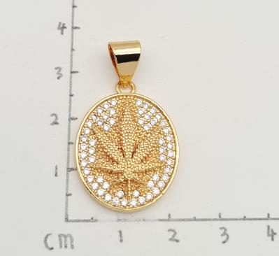 Colgante Gold Plated 18k. with zircon