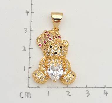 Colgante Gold Plated 18k. with zircon