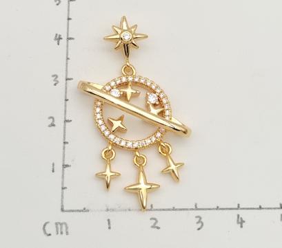 Colgante Gold Plated 18k. with zircon