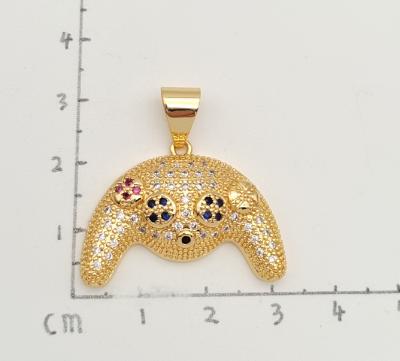 Colgante Gold Plated 18k. with zircon