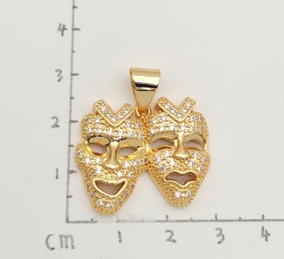 Colgante Gold Plated 18k. with zircon