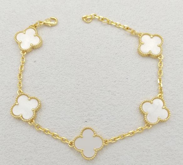 Bracelet Clover. Cooper Gold Plated 14 k