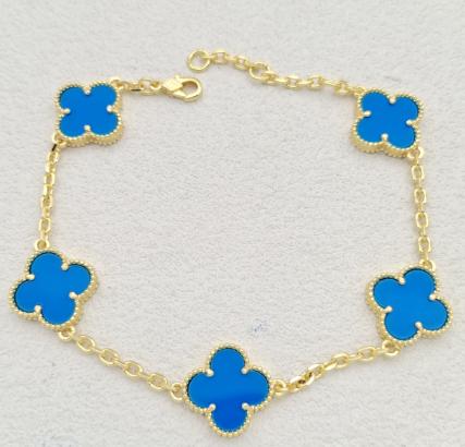 Bracelet Clover. Cooper Gold Plated 14 k