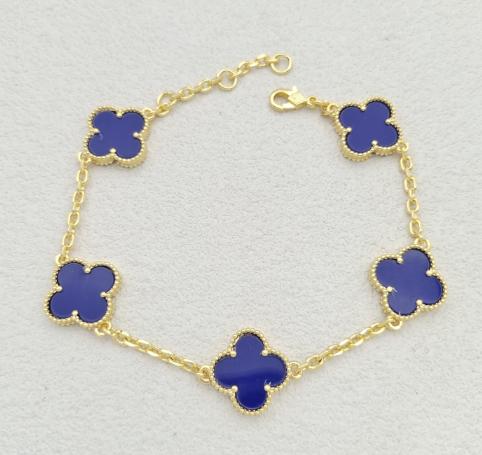 Bracelet Clover. Cooper Gold Plated 14 k