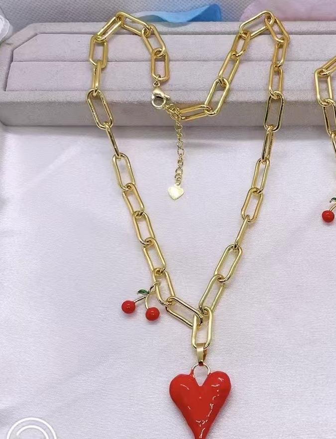 Necklace 14k Gold Plated.