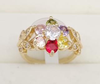 Ring.  Gold Plated 14K ZIRCON