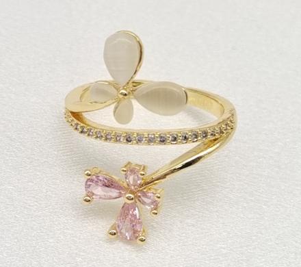 Ring.  Gold Plated 14K ZIRCON