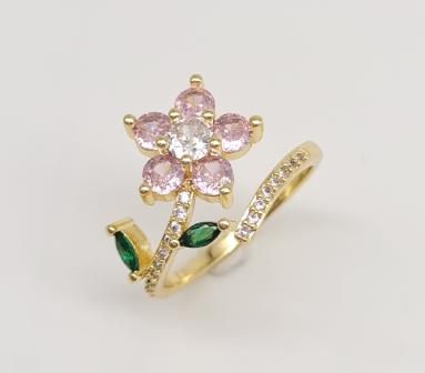 Ring.  Gold Plated 14K ZIRCON