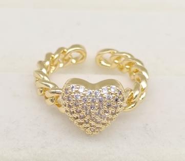 Ring.  Gold Plated 14K ZIRCON