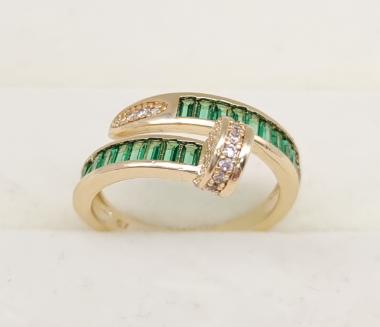 Ring.  Gold Plated 18K ZIRCON