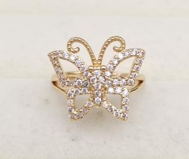 Ring. Gold Plated. 14k OPEN SIZE