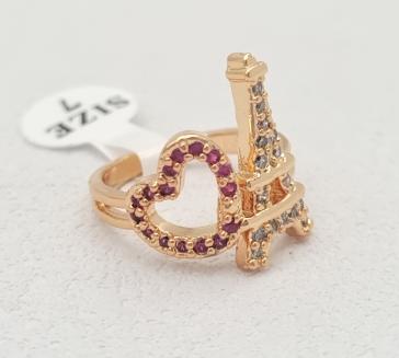 Ring. 14K gold plated.