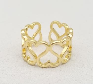 Ring. 14K gold plated.