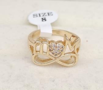 Ring. 14K gold plated.