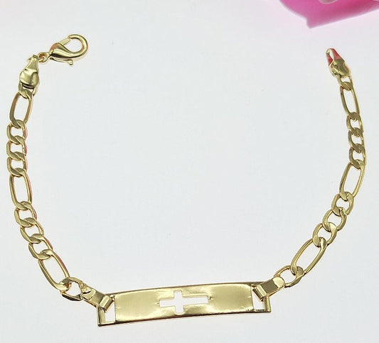 Bracelet  Copper Alloy, 14K gold plated