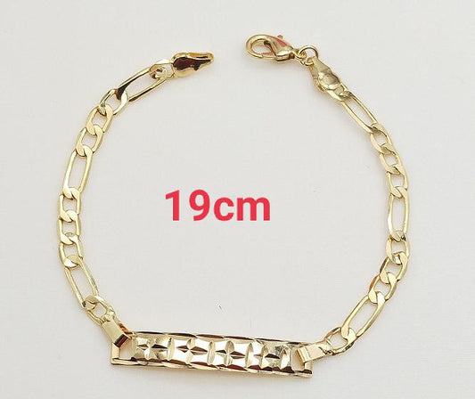 Bracelet  Copper Alloy, 14K gold plated