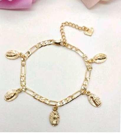 Bracelet  Copper Alloy, 14K gold plated 19CM +5CM