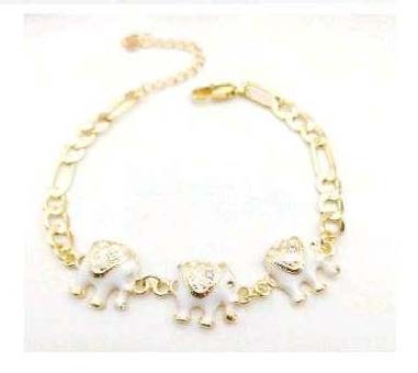 Bracelet  14K gold plated 19cm.