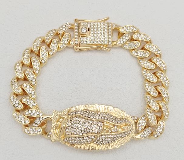 Bracelet Alloy . 14K gold plated