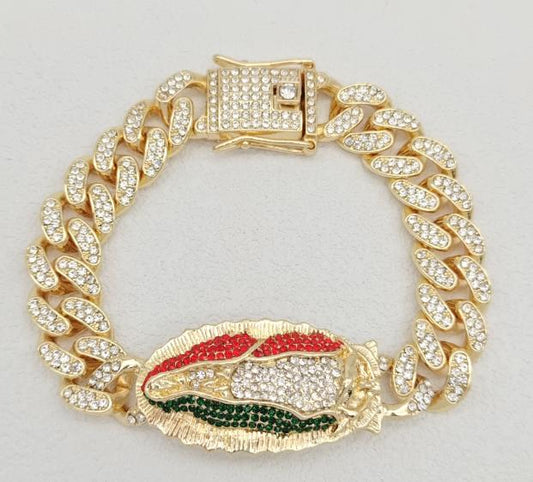 Bracelet Alloy . 14K gold plated