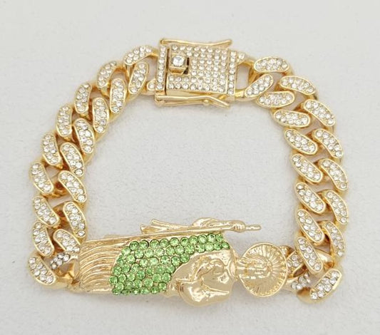 Bracelet Alloy . 14K gold plated