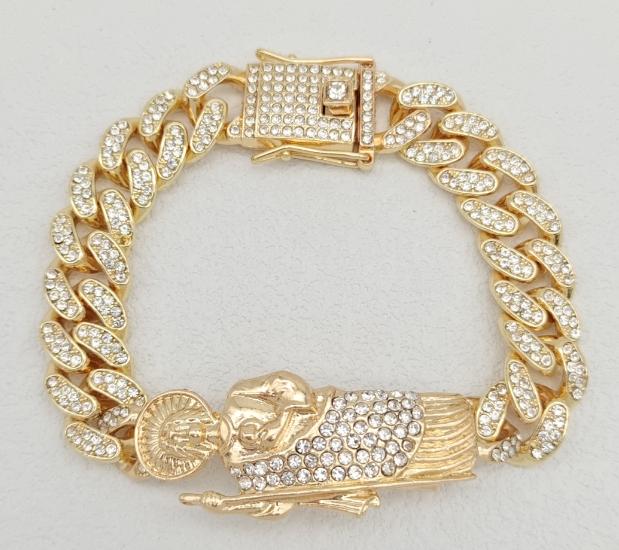 Bracelet Alloy . 14K gold plated