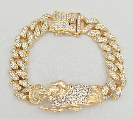 Bracelet Alloy . 14K gold plated