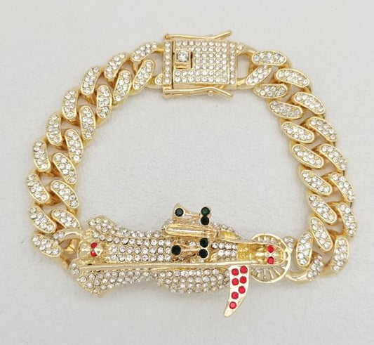 Bracelet Alloy . 14K gold plated