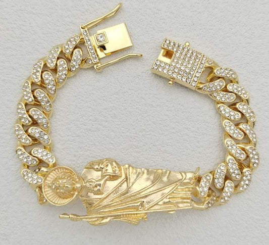 Bracelet Alloy . 14K gold plated