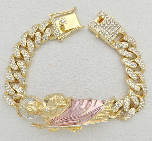 Bracelet Alloy . 14K gold plated