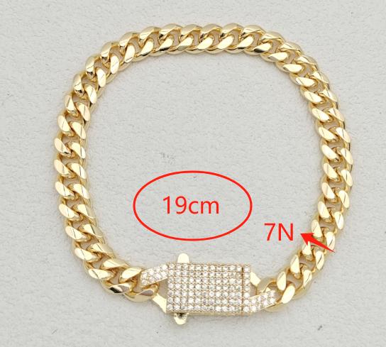 Bracelet Copper Alloy 14K gold plated