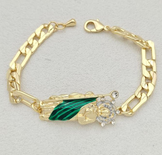 Bracelet Copper Alloy 14K gold plated