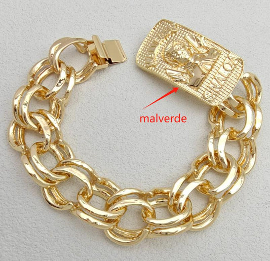 Bracelet Copper Alloy 14K gold plated