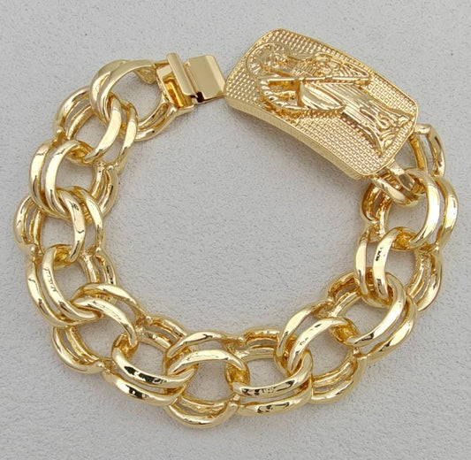 Bracelet Copper Alloy 14K gold plated