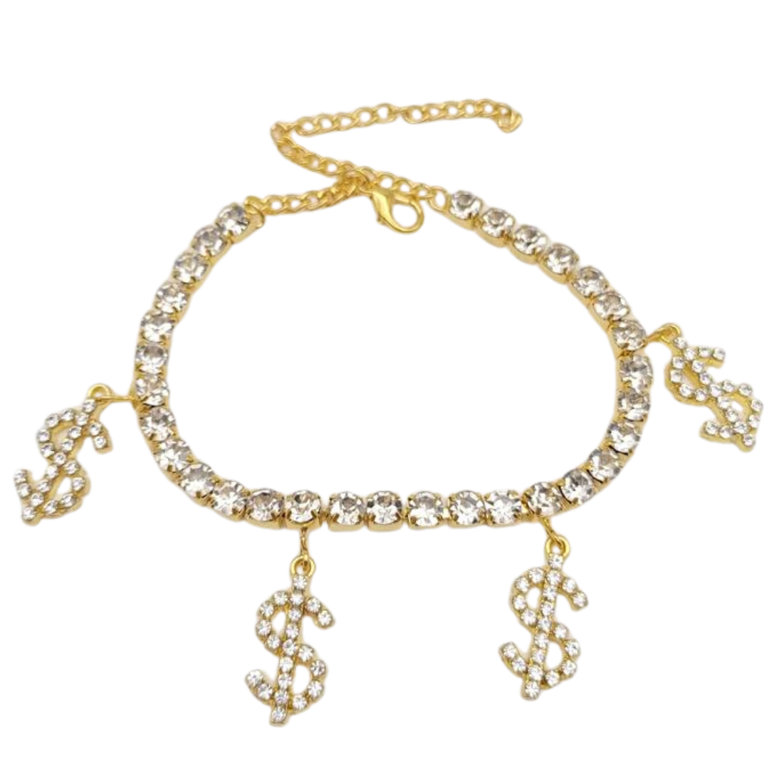 Anklet Gold Plated 18K. Material: copper alloy