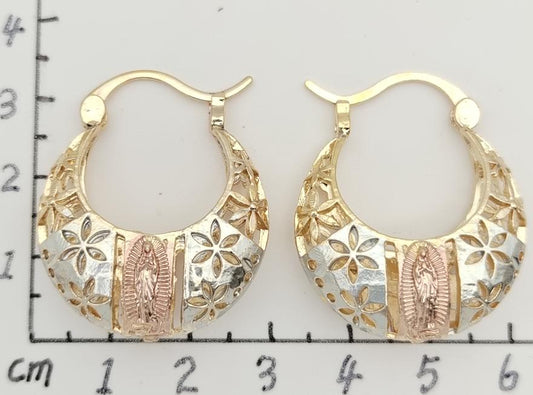 Earring copper  Gold Plated 14k