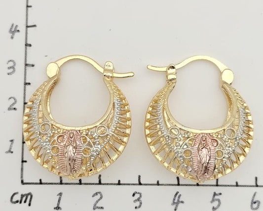 Earring copper  Gold Plated 14k