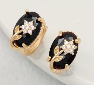 Earring copper  Gold Plated 14k