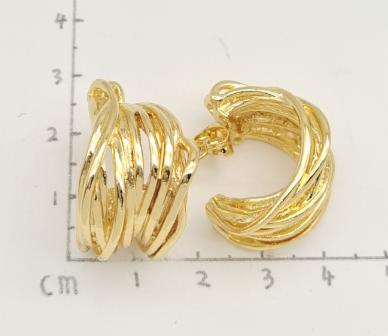 Earring copper 18K gold plated