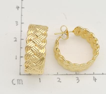 Earring copper 18K gold plated