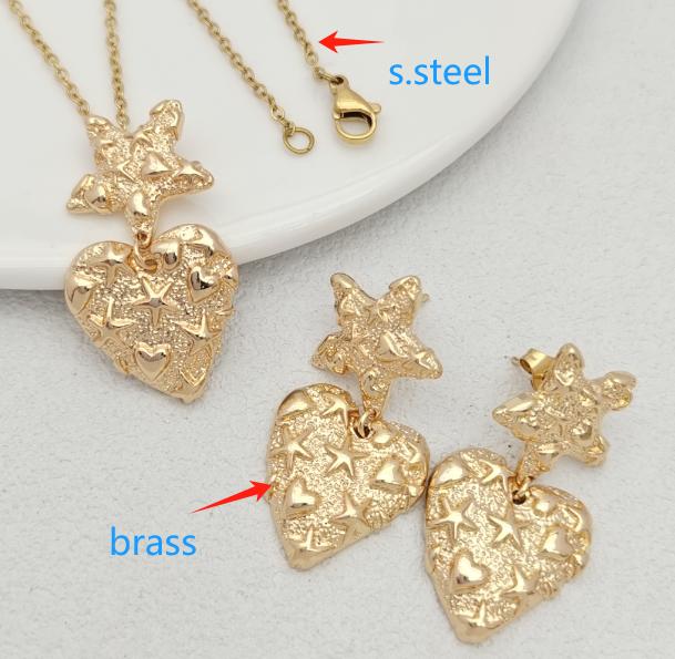 Set Gold Plated and Stainless Steel