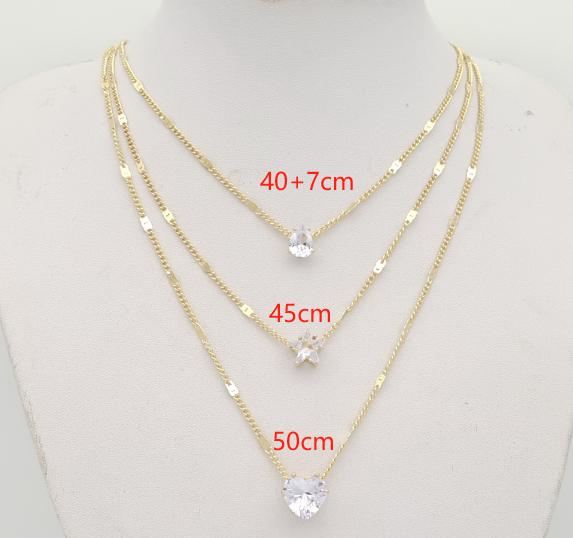 Set Brass Alloy, 14K gold plated