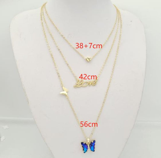 Set Brass Alloy, 14K gold plated