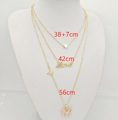 Set Brass Alloy, 14K gold plated