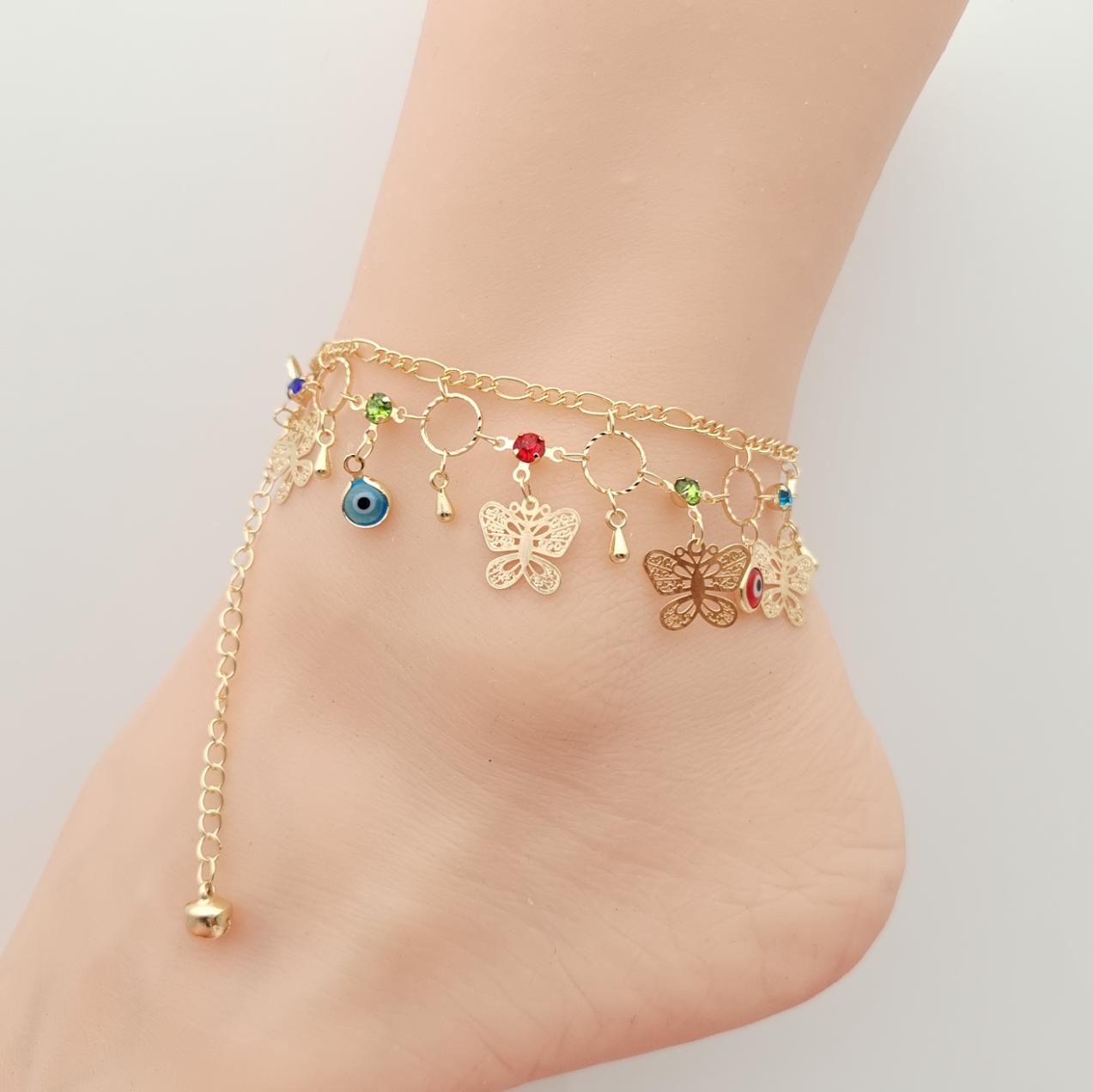 Anklet Gold Plated 14k. Material: copper alloy