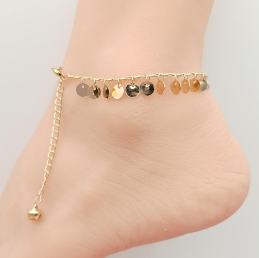 Anklet Gold Plated 14k. Material: copper alloy