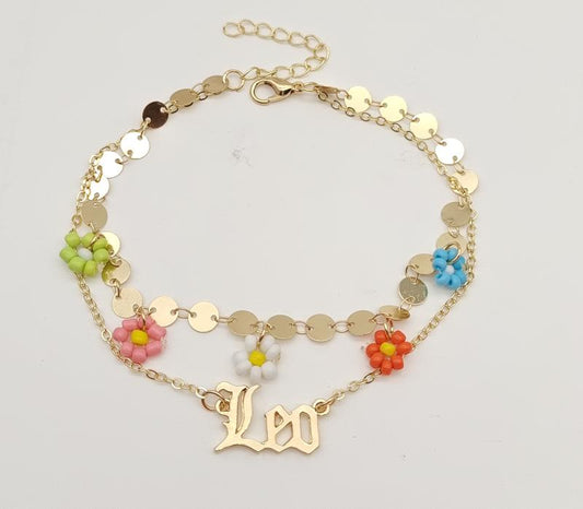 Anklet Gold Plated 14k. Material: copper alloy