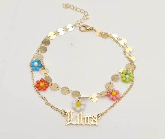 Anklet Gold Plated 14k. Material: copper alloy